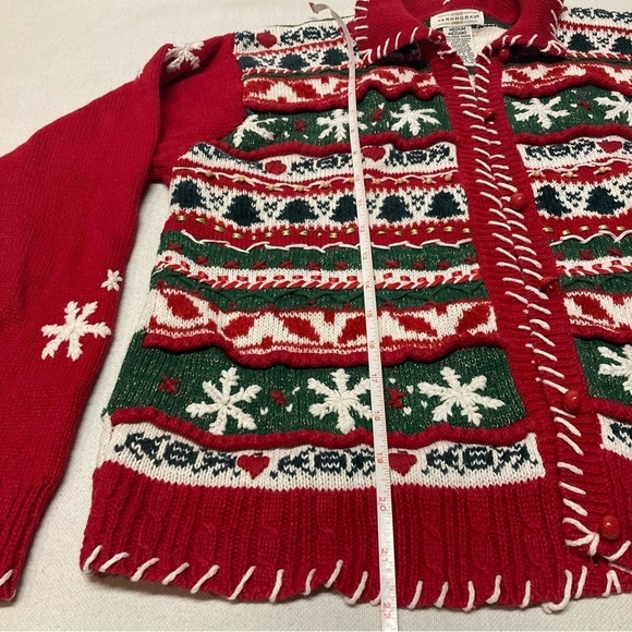 Yarnworks Ugly Christmas Sweater Cardigan - Picture 14 of 16